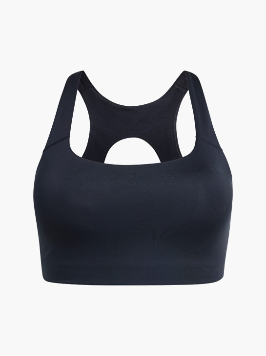 adidas Optime Workout 3-Streifen BH, mittlere Belastung (Große Größe) Schwarz 169689 1