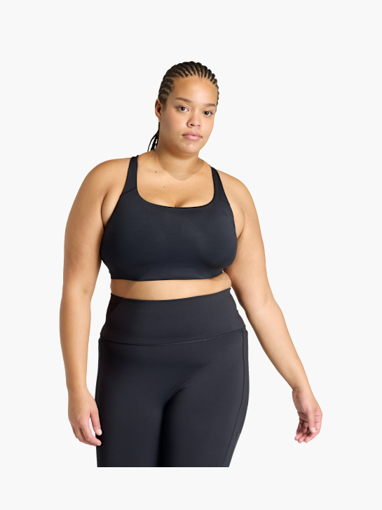 adidas Optime Workout 3-Streifen BH, mittlere Belastung (Große Größe) Schwarz 169689 3