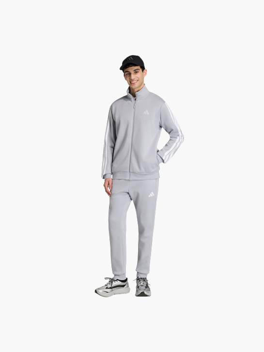 adidas 3-STREIFEN FLEECE TRAININGSANZUG Grau 156424 2