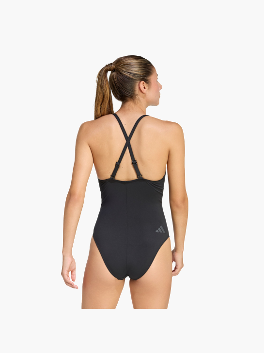 adidas Iconisea Ribbed Padded Badeanzug, dünne Träger Braun 156255 3