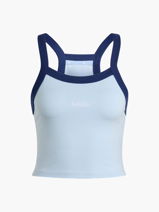adidas Seasonal Essentials Colorpop Tanktop mit aufgestickter Grafik Blau 156081 1
