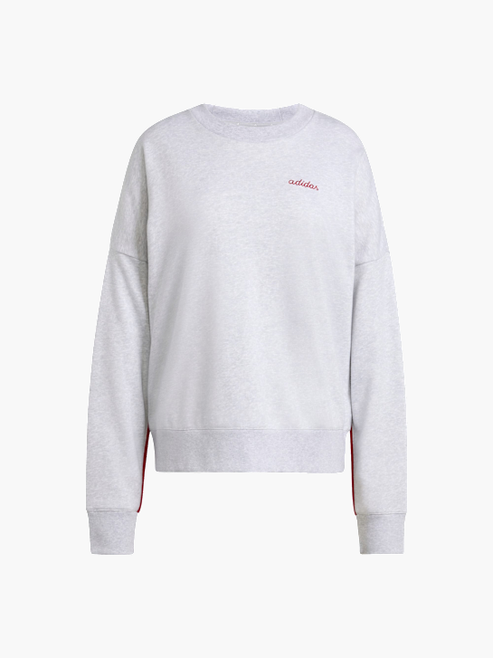 adidas Seasonal Essentials Colorpop Sweatshirt mit aufgestickter Grafik Hellgrau 156524 1