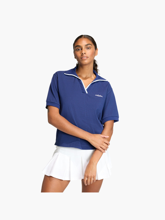 adidas Seasonal Essentials Colorpop Poloshirt mit aufgestickter Grafik Blau 156727 2
