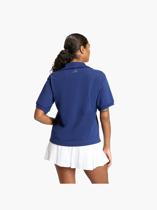 adidas Seasonal Essentials Colorpop Poloshirt mit aufgestickter Grafik Blau 156727 3
