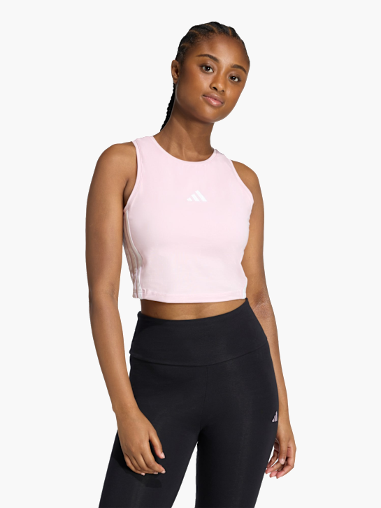 adidas ESSENTIALS 3-STREIFEN GEPOLSTERTES TANKTOP Rosa 168827 2