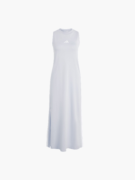 adidas Essentials 3-Streifen Long Racerback Kleid Hellgrau 156471 1