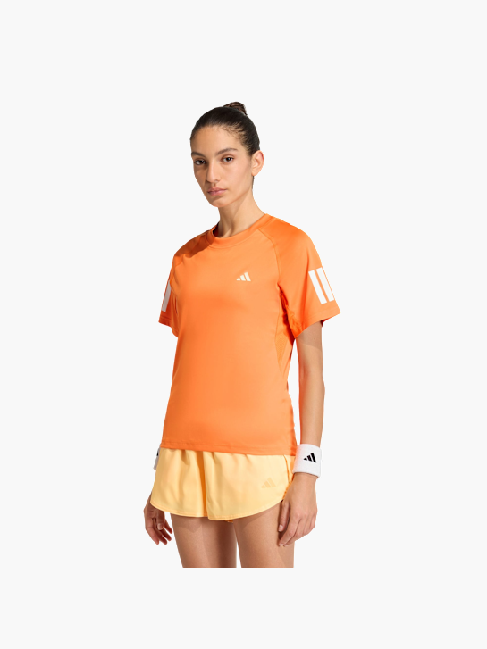 adidas Club 3-Streifen Tennis CLIMACOOL T-Shirt Orange 156432 2