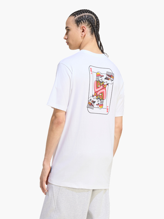 adidas NOVELTY CARDS GRAFIK T-SHIRT Weiß 168901 3