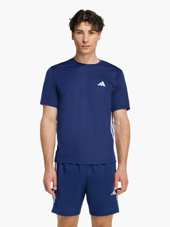 adidas WORKOUT ESSENTIALS BASE 3-STREIFEN T-SHIRT Dunkelblau 169648 2