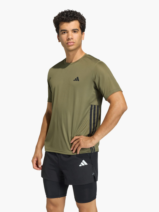 adidas WORKOUT ESSENTIALS BASE 3-STREIFEN T-SHIRT Grün 169649 2