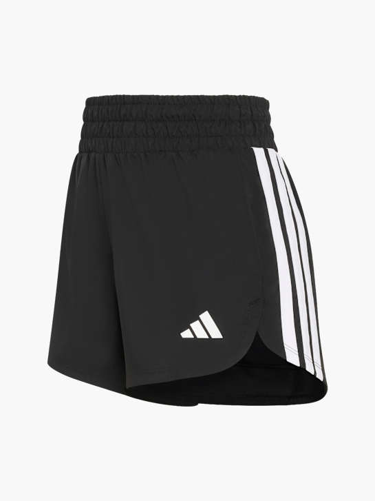 adidas Pacer Workout Shorts mit hohem Bund aus gewebtem Material Schwarz 156787 1