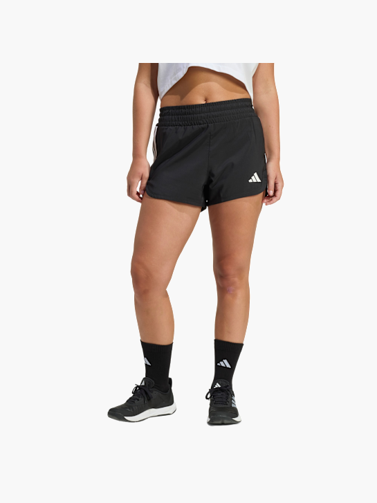 adidas Pacer Workout Shorts mit hohem Bund aus gewebtem Material Schwarz 156787 2