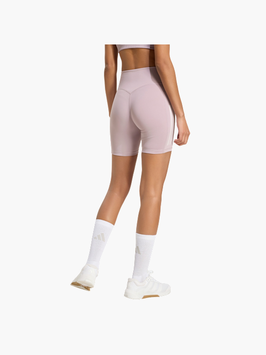 adidas Optime Workout 3-Streifen kurze Leggings Lila 156894 3