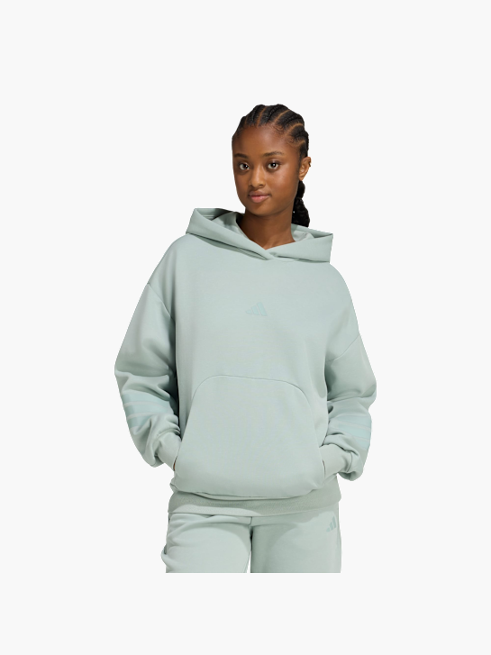 adidas Future Icons 3-Streifen Hoodie Grün 156434 2