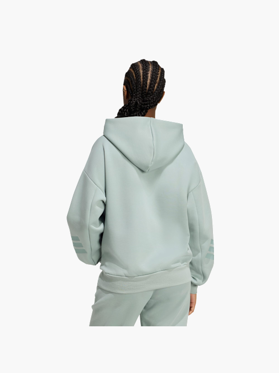 adidas Future Icons 3-Streifen Hoodie Grün 156434 3