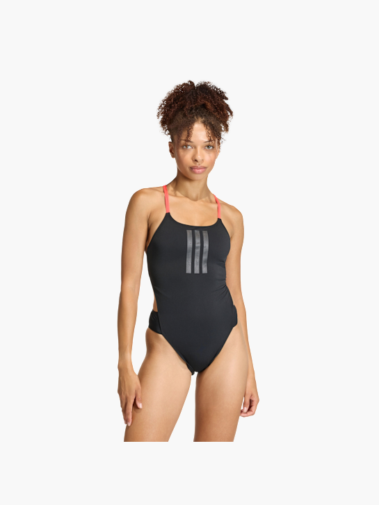 adidas RIPSTREAM 3-STREIFEN TIE BACK BADEANZUG Schwarz 156127 2