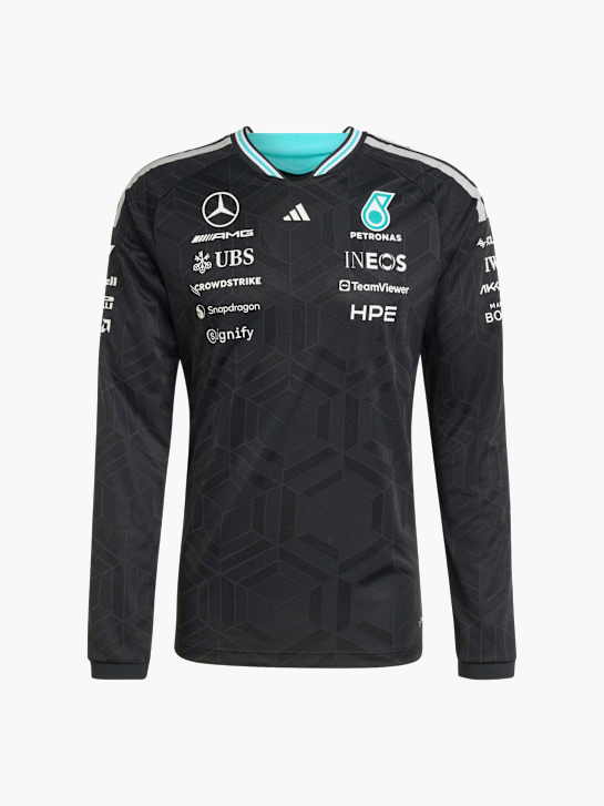 adidas MERCEDES - AMG PETRONAS FORMULA 1 TEAM AUTHENTIC LANGÄRMELIGES FAHRERTRIKOT Schwarz 157358 1