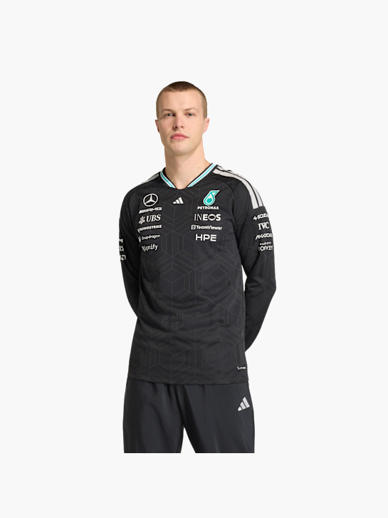 adidas MERCEDES - AMG PETRONAS FORMULA 1 TEAM AUTHENTIC LANGÄRMELIGES FAHRERTRIKOT Schwarz 157358 2