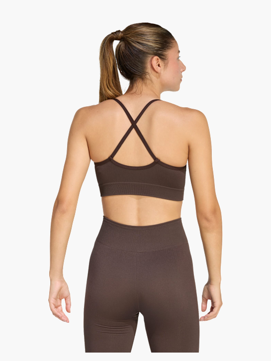 adidas Workout Essentials leicht stützender Strick-BH Braun 169457 4