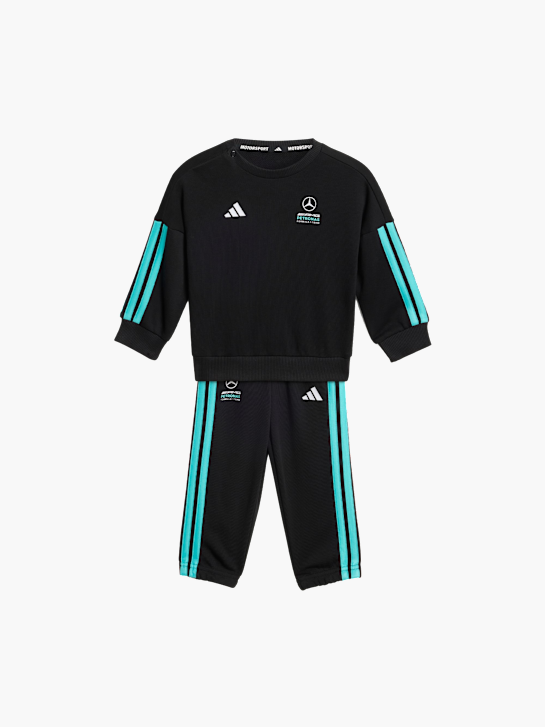 adidas MERCEDES-AMG PETRONAS FORMULA 1 TEAM DNA KIDS JOGGINGANZUG, LANGÄRMLIG Schwarz 157370 1