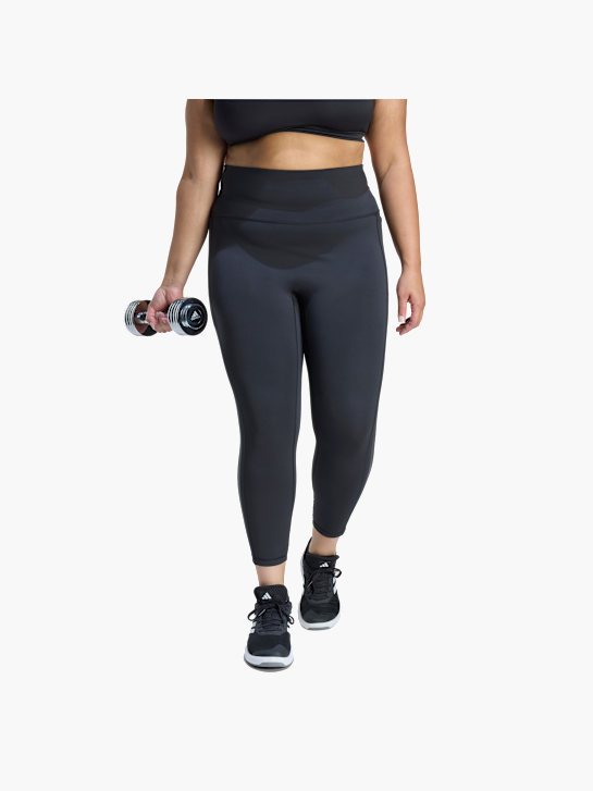 adidas Optime Workout 3-Streifen 7/8 Leggings – Große Größen Schwarz 156763 2