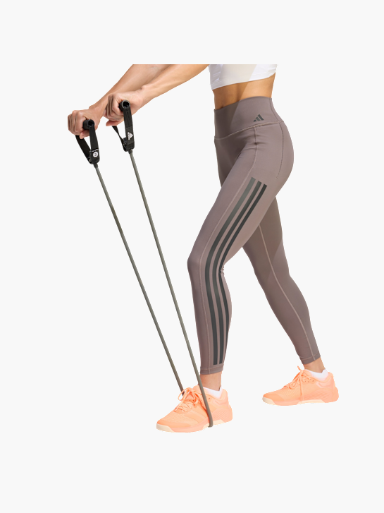adidas Optime Workout 3-Streifen 7/8 Leggings Braun 156107 2