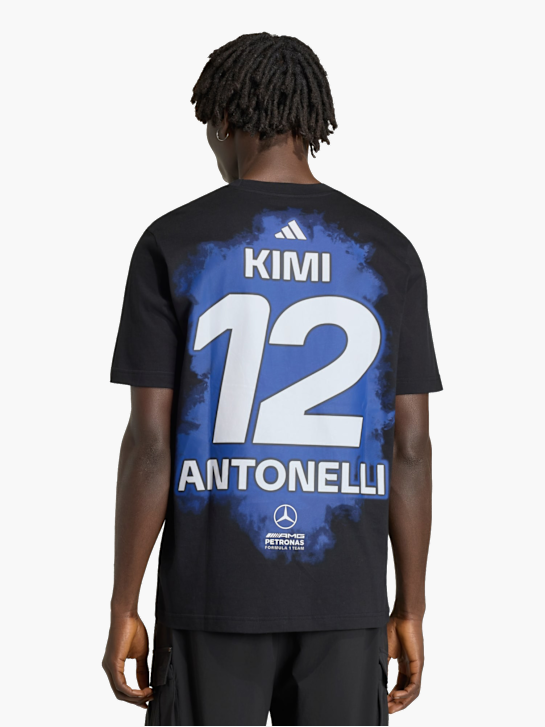 adidas MERCEDES AMG PETRONAS FORMULA 1 TEAM KIMI ANTONELLI NAME & NUMBER T-SHIRT Schwarz 169641 3