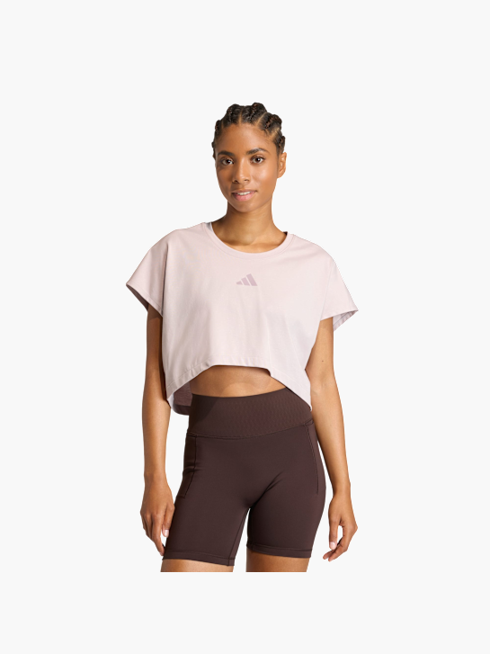 adidas Power Workout Boxy 3-Streifen Tanktop, kürzer geschnitten Lila 157388 1
