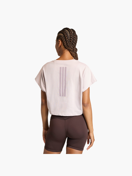 adidas Power Workout Boxy 3-Streifen Tanktop, kürzer geschnitten Lila 157388 2