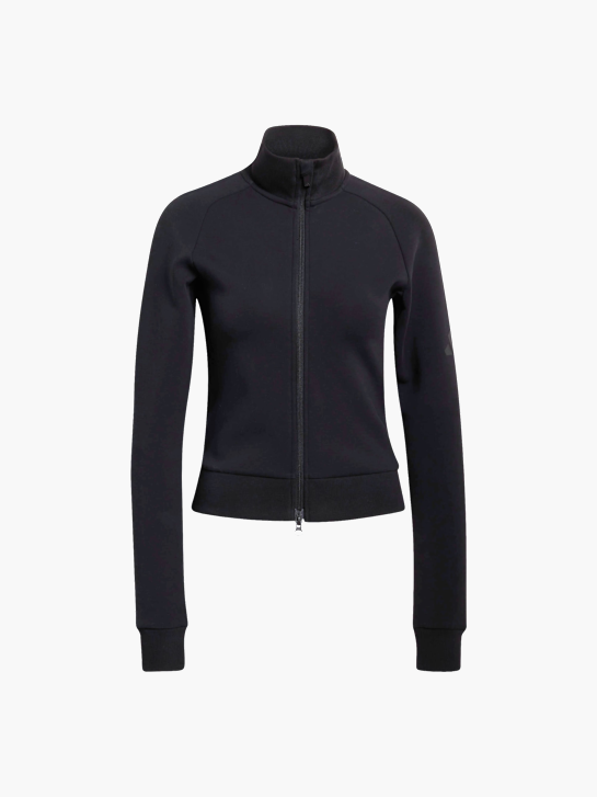 adidas Soft Lux Trainingsjacke, schmal geschnitten Schwarz 156073 1