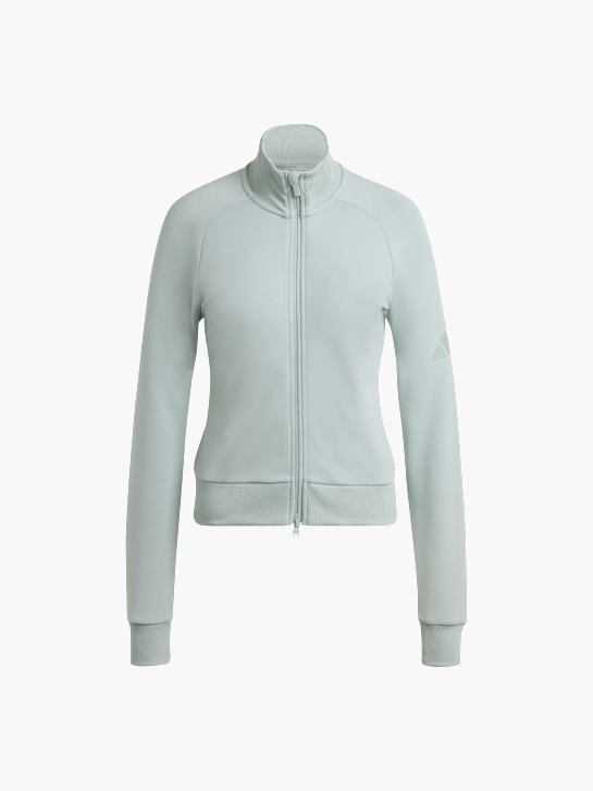 adidas Soft Lux Trainingsjacke, schmal geschnitten Grün 156074 1