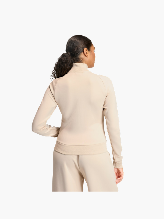 adidas Soft Lux Trainingsjacke, schmal geschnitten Beige 156075 3