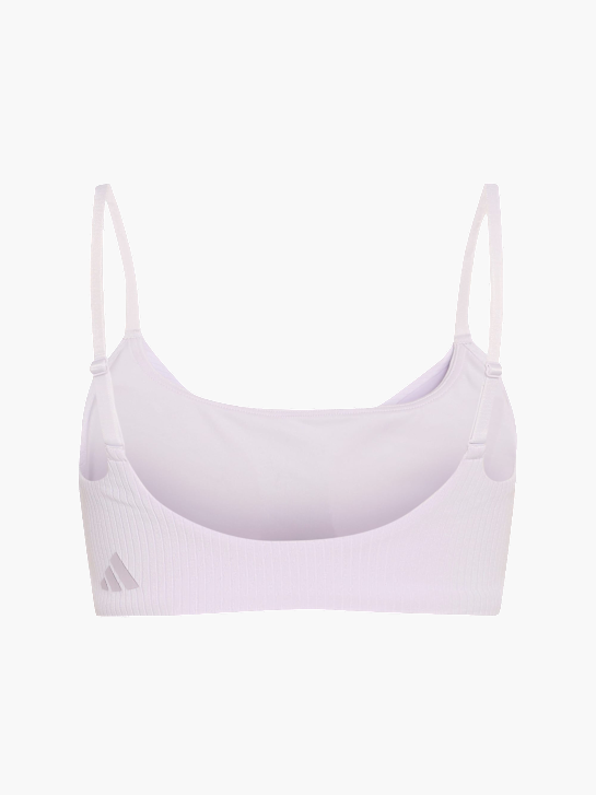 adidas All Me Sport-BH, leichter Halt, gerippt Flieder 169665 2
