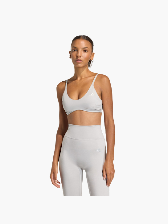 adidas Optime Essentials Workout Shine BH mit leichtem Halt Grau 156109 3