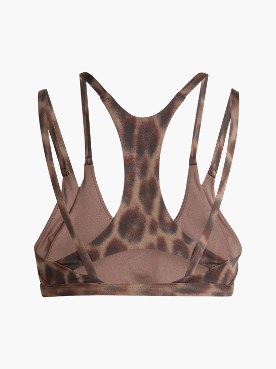 adidas Optime Leopard Träger-BH mit leichtem Halt Braun 157379 2