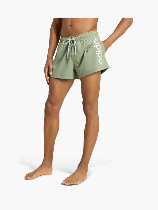 adidas LOGO ELASTISCHE STRICK-BADEHOSE 7,6 CM Olive 168557 2