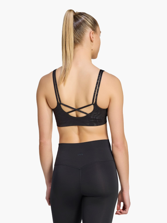 adidas All Me Essentials Grafik Sport-BH, leichter Halt Schwarz 168694 2