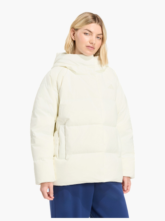 adidas HELIONIC PUFFER DAUNENJACKE, KAPUZE Weiß 168751 2
