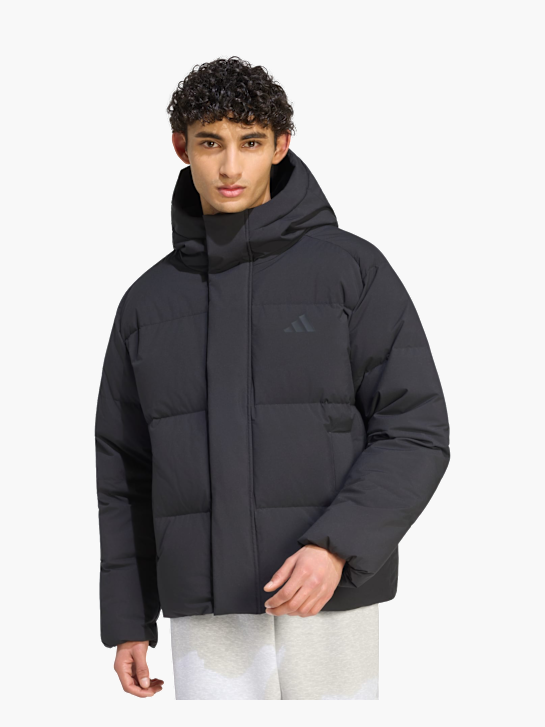 adidas HELIONIC PUFFER JACKE KAPUZE Schwarz 168695 2