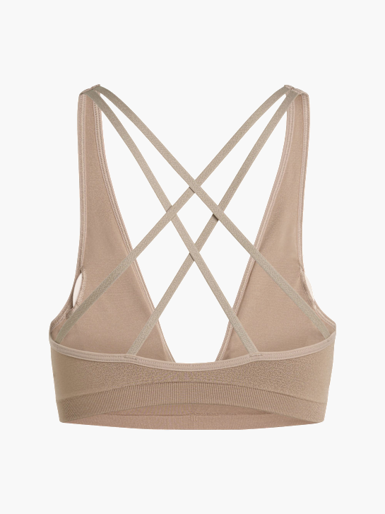 adidas Workout Essentials Knit Light Support BH Braun 157367 2