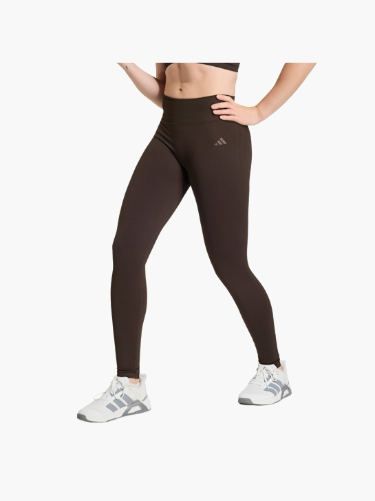 adidas Workout Essentials Knit Scrunch 7/8 Leggings Braun 157322 2