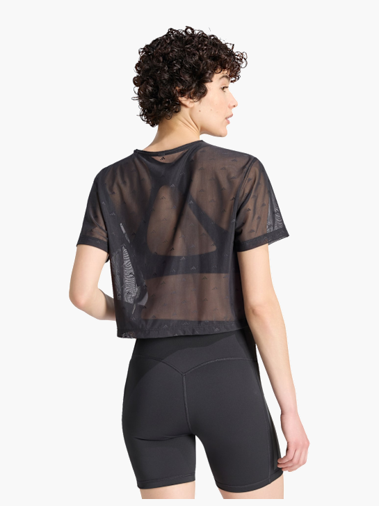 adidas PrimeLift Essentials Workout Mesh-T-Shirt, kastig geschnitten Schwarz 169485 3