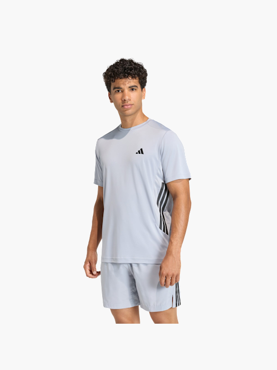 adidas TECH ESSENTIALS WORKOUT 3-STREIFEN T-SHIRT Grau 156125 2