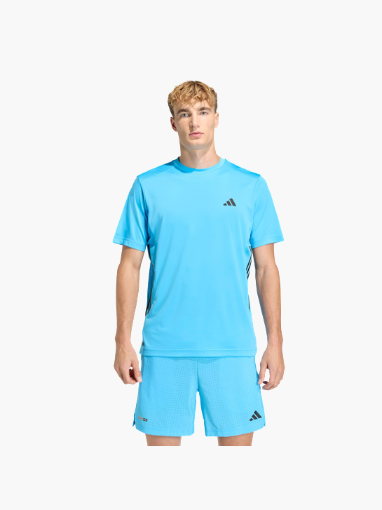 adidas TECH ESSENTIALS WORKOUT 3-STREIFEN T-SHIRT Blau 156126 2