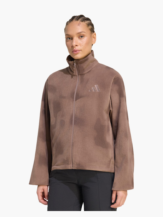 adidas Terrex Multi Climawarm Fleecejacke, durchgehender Reißverschluss Braun 168931 2