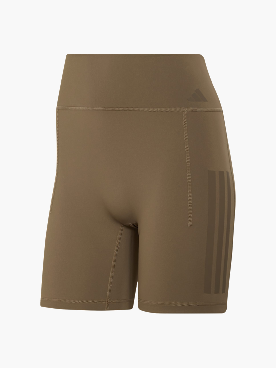 adidas Optime Workout 3-Streifen kurze Leggings Beige 169637 1