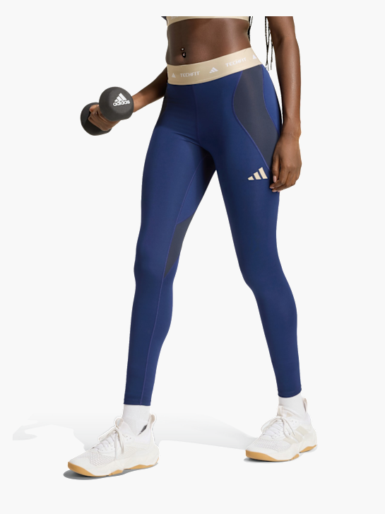 adidas Techfit Workout 7/8-Leggings, Colourblocking Dunkelblau 169640 2
