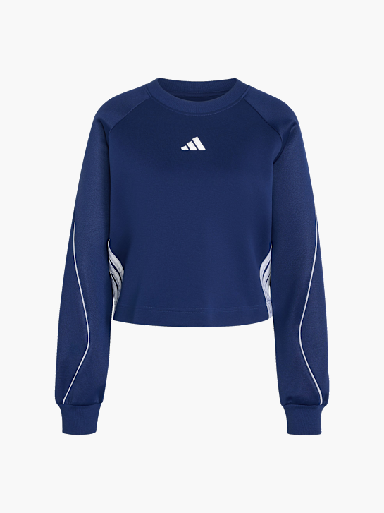 adidas Stadium 3-Streifen Sweatshirt mit Rundhalsausschnitt Blau 168794 1