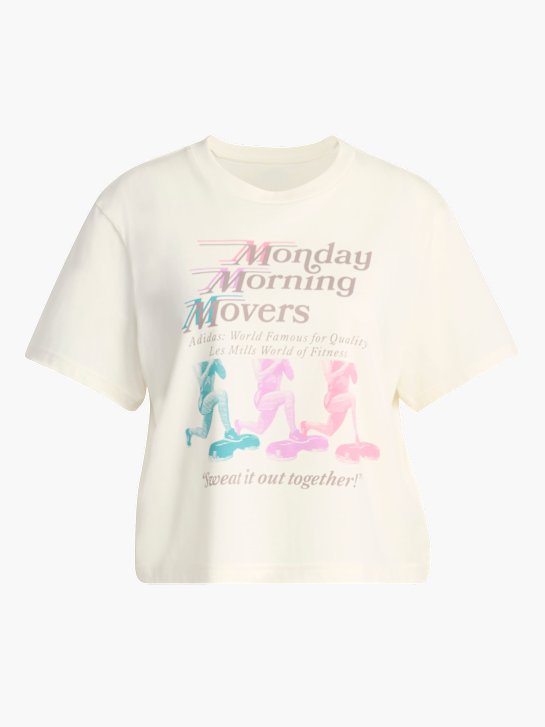 adidas LES MILLS MOVERS GRAPHIC T-SHIRT Weiß 143304 1
