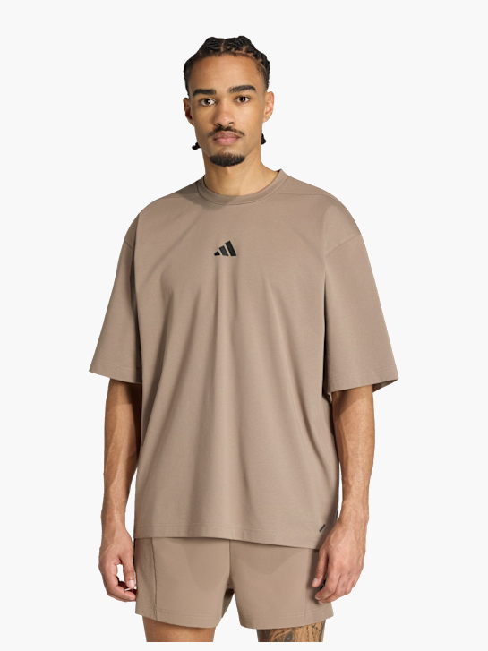 adidas PrimeLift Workout T-Shirt, Oversize Beige 168771 2